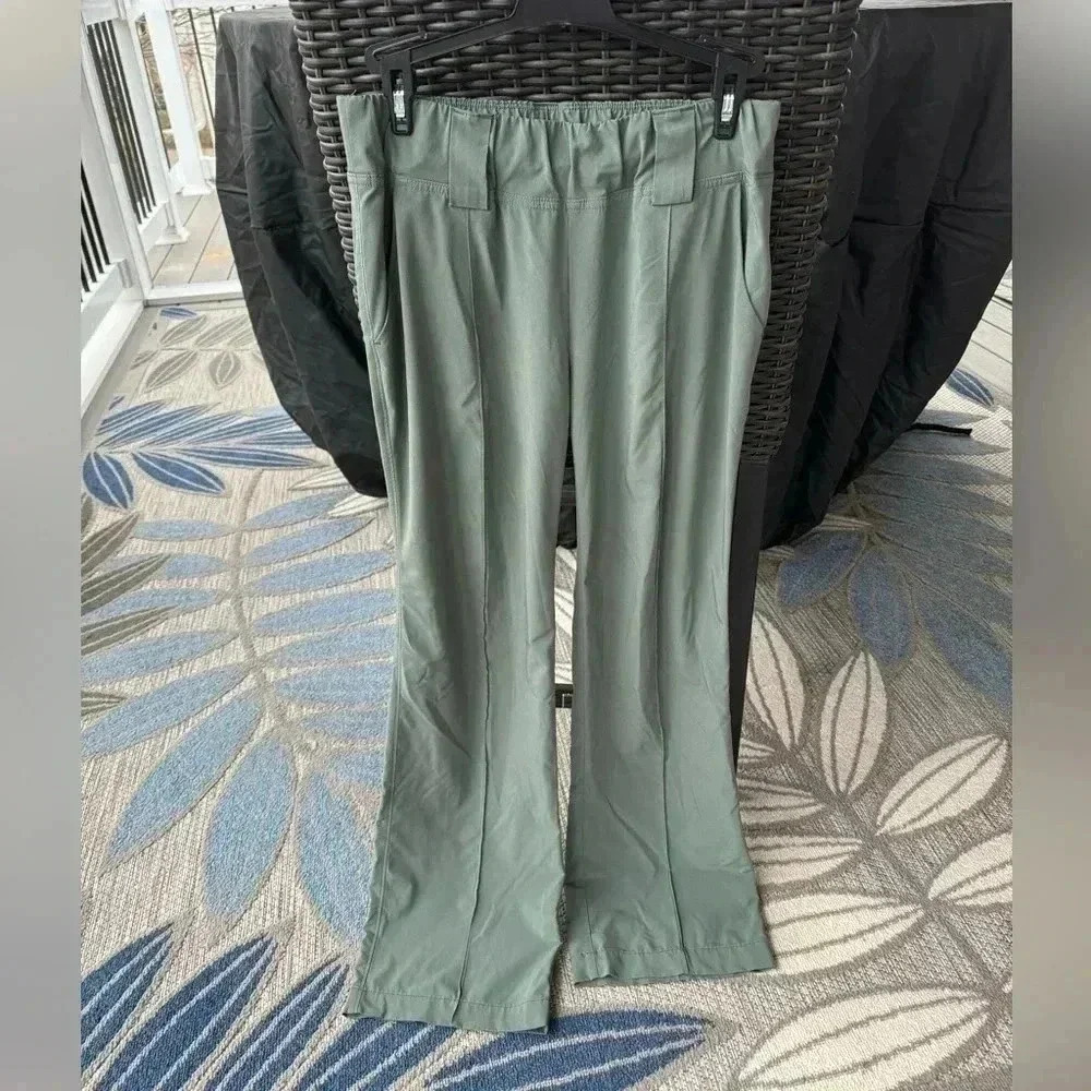 Athleta Women’s High Rise Bootcut Track‎ Pants Flare Relaxed Fit Pull On Size 4